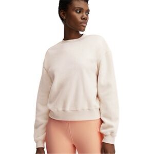 Fabletics Women’s cropped crew sweatshirt cream medium